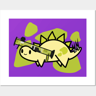 Armed Stegosaurus Steg-O Posters and Art